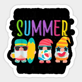 School'S Out For Summer Teacher Crew Gnome Sticker